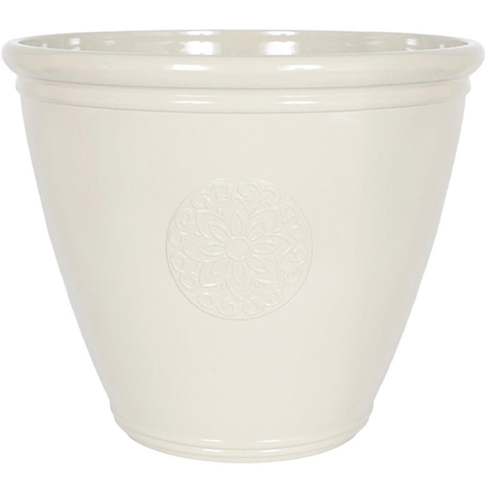 Plant Avenue Eden Emblem White Plant Pot 40cm Image 1