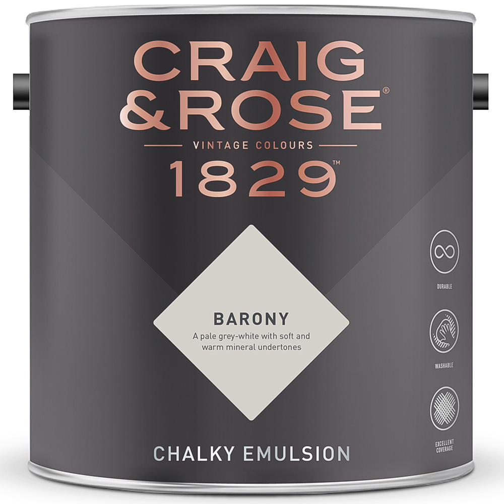 Craig & Rose 1829 Vintage Walls and Ceilings Barony Chalky Matt Emulsion Paint 2.5L Image 2