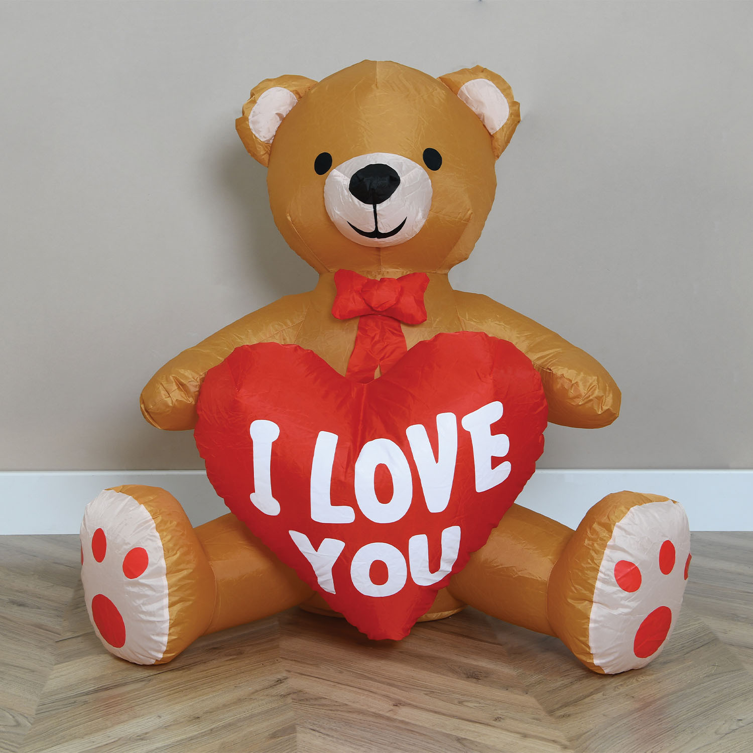 Inflatable I Love You Bear - Brown Image 2