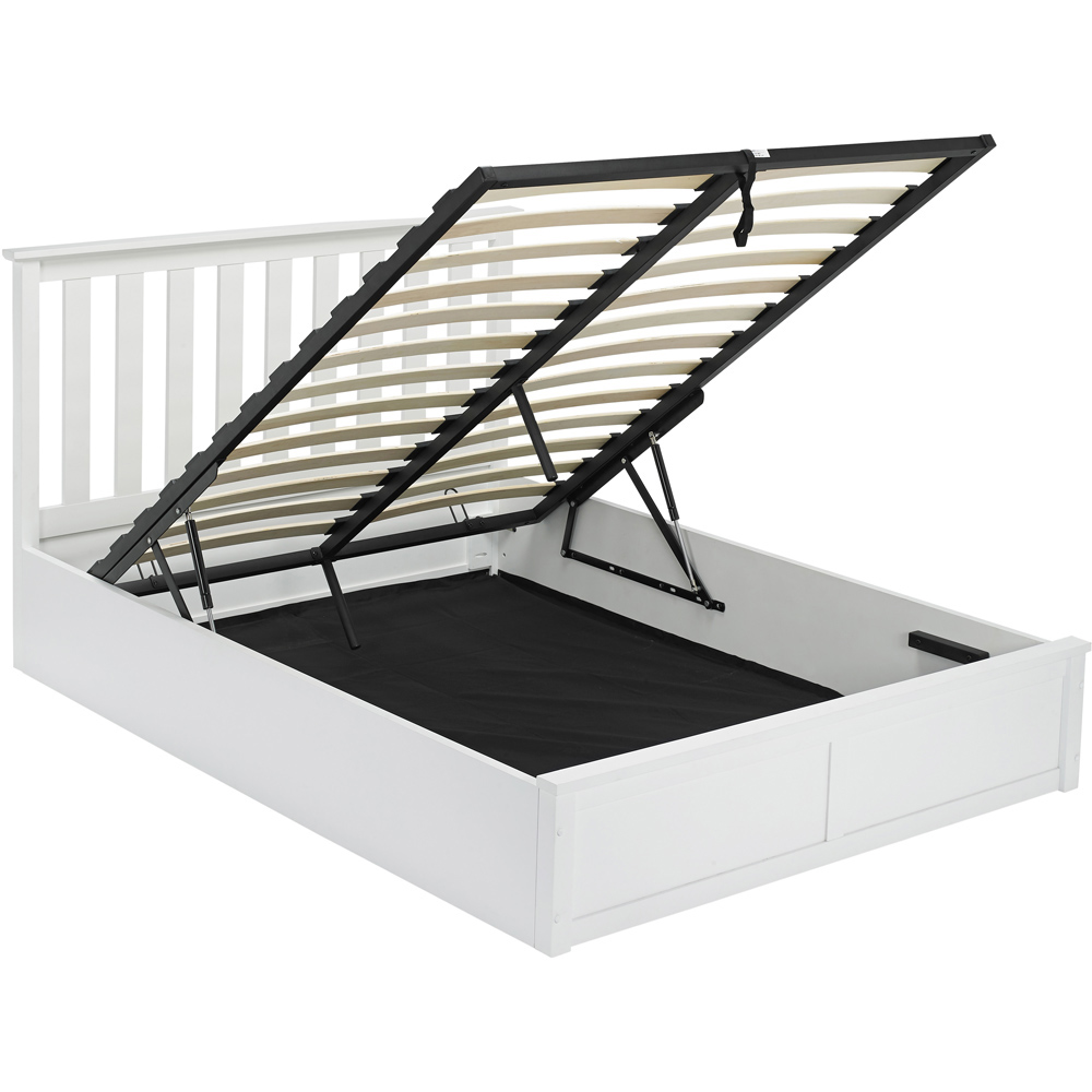 LPD Furniture Oxford King Size White Ottoman Bed Frame Image 3