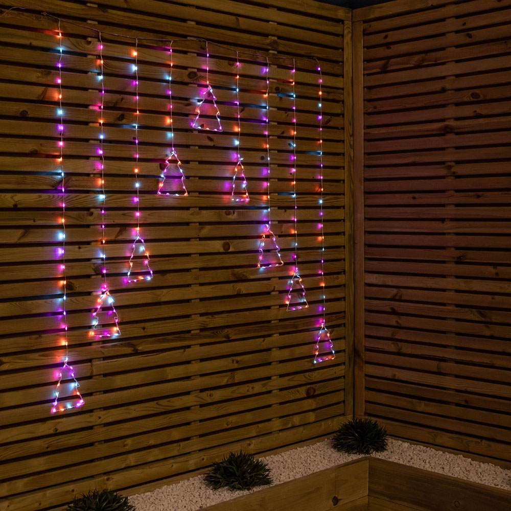 Premier FlexiBrights 258 Multicolour LED Christmas Tree Curtain Light 1.2 x 1.2m Image 7
