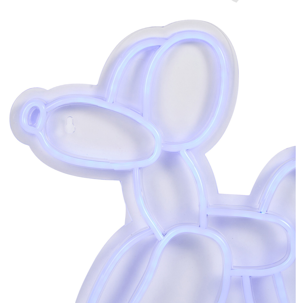 Blue Balloon Dog Neon Sign - White Image 5