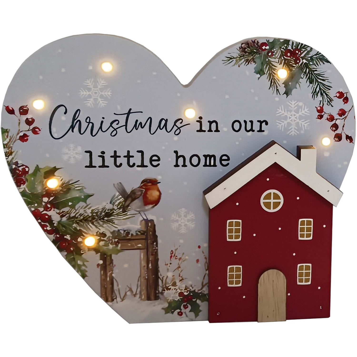 Christmas Sentimental LED Plaque Multicolour Image 2