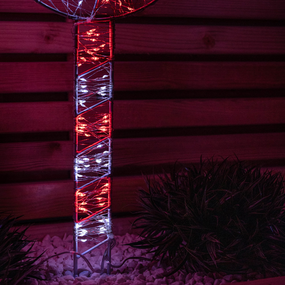 Samuel Alexander 4 Piece 720 Red and White LED Lollipop Christmas Path Light Set Image 5