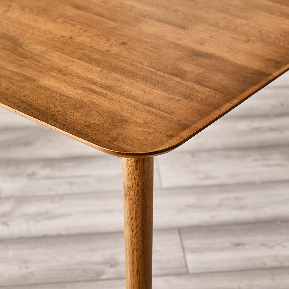 Furniturebox Lymington Marros 6 Seater Wooden Dining Set with Bench Walnut Effect Image 2