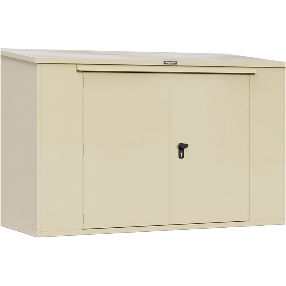 Asgard Annexe Secured by Design 6 x 3ft Double Door Cream Caravan Storage Shed Image 3