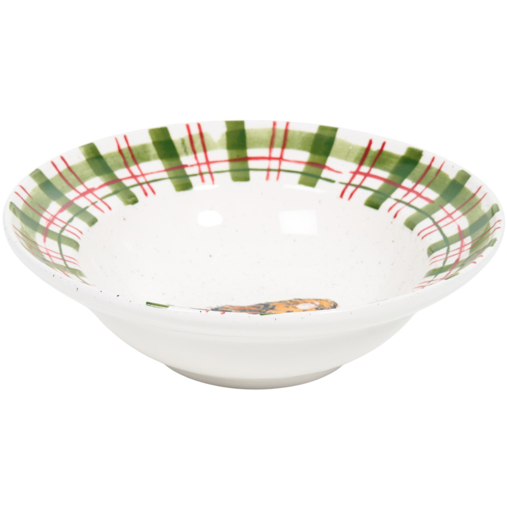 Festive Stone Robin Bowl - White Image 2