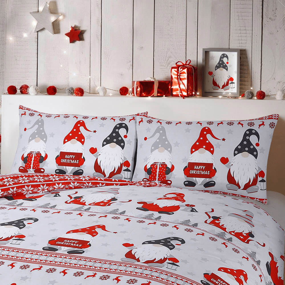 Velosso King Size Xmas Gonks Duvet Set Image 2