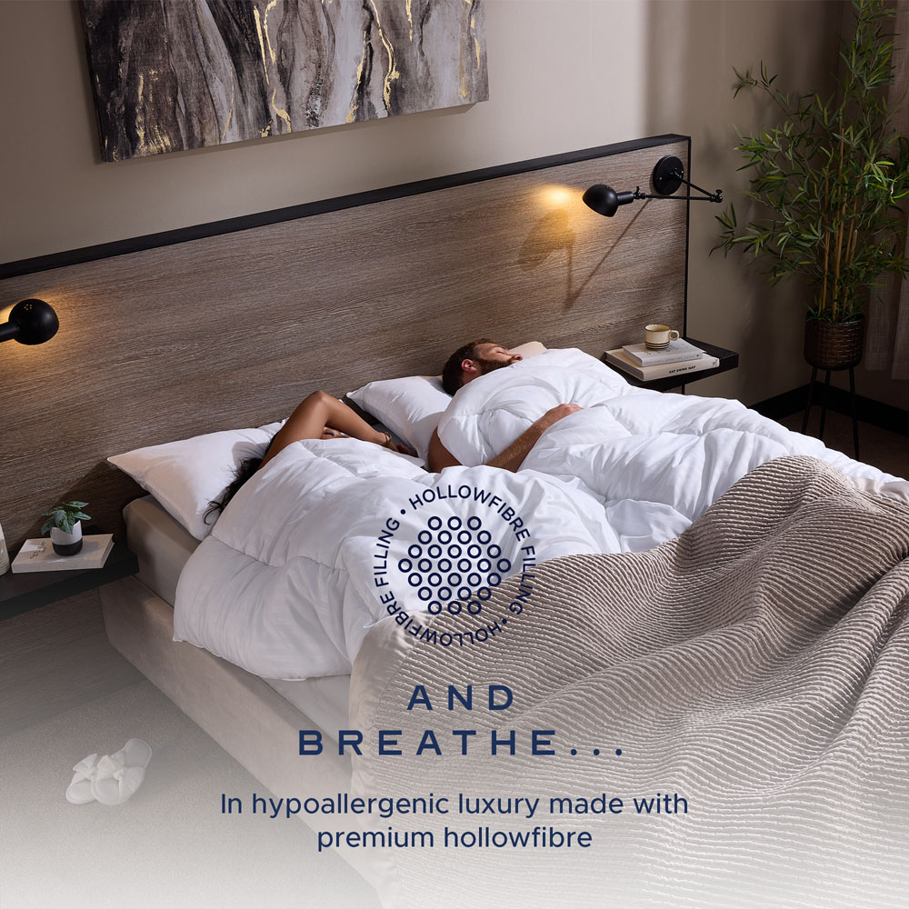 Snuggledown King Size White Luxurious Hotel Duvet 4.5 Tog Image 4