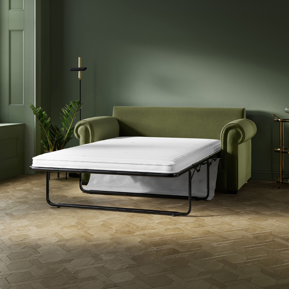 Jay-Be Heritage 2 Seater Cosy Chenille Beam Sofa Bed with e-Pocket Mattress Image 4