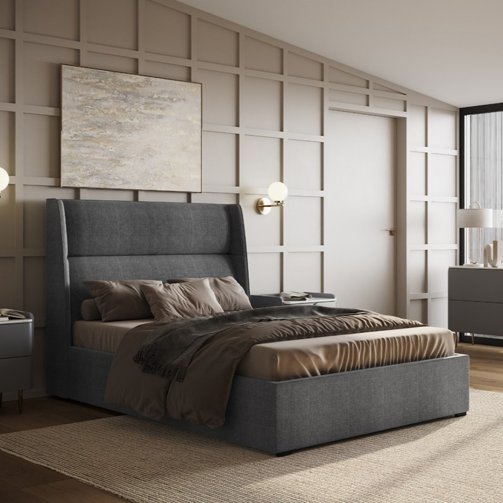 Flair Rumba King Size Fabric Ottoman Bed Image 6