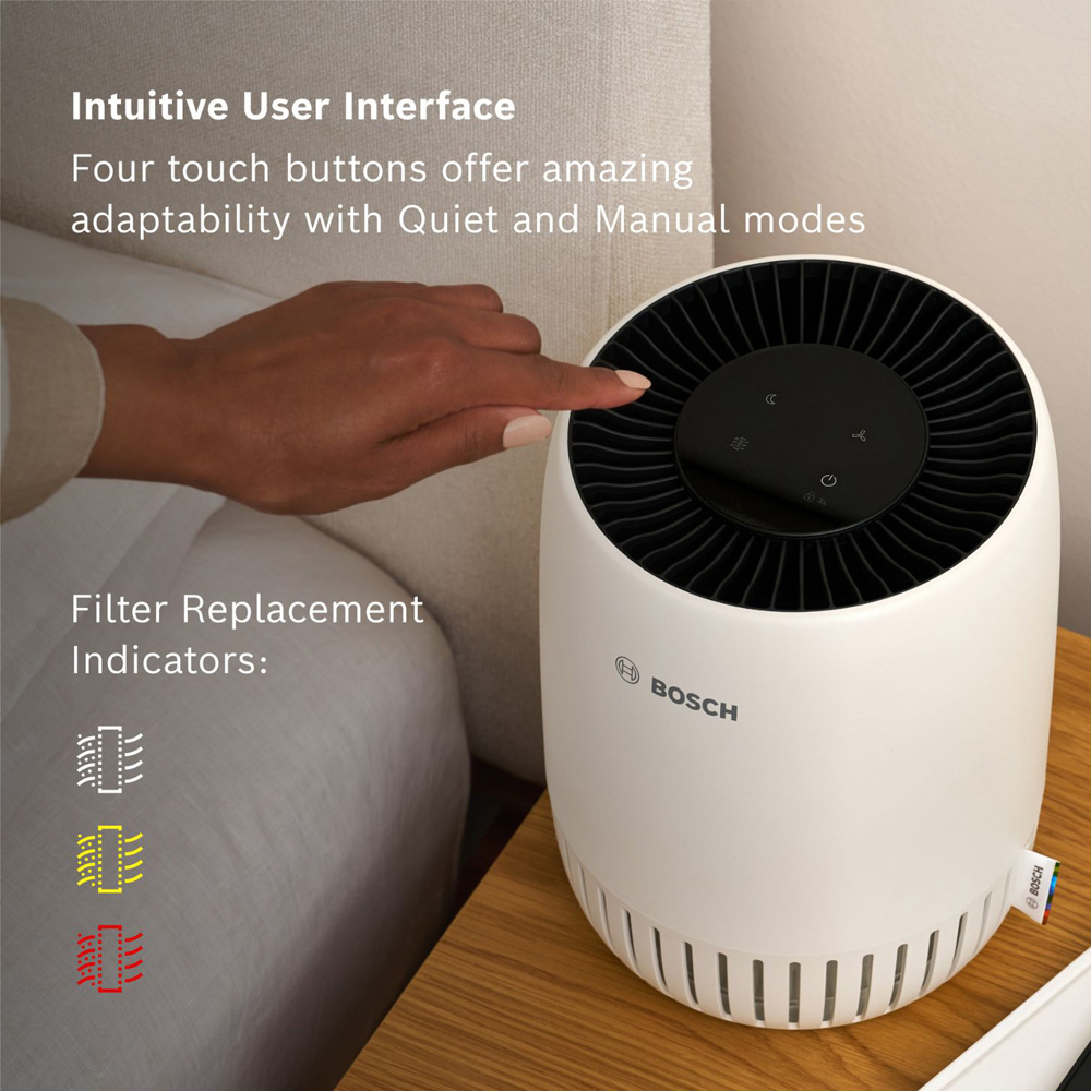 Bosch Air 500 2-in-1 Black and White Compact Air Purifier Image 4