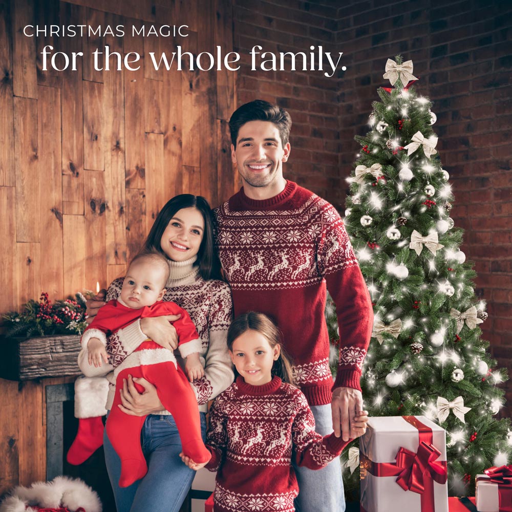 tectake Prancer Green Artificial Christmas Tree 6.8ft Image 2