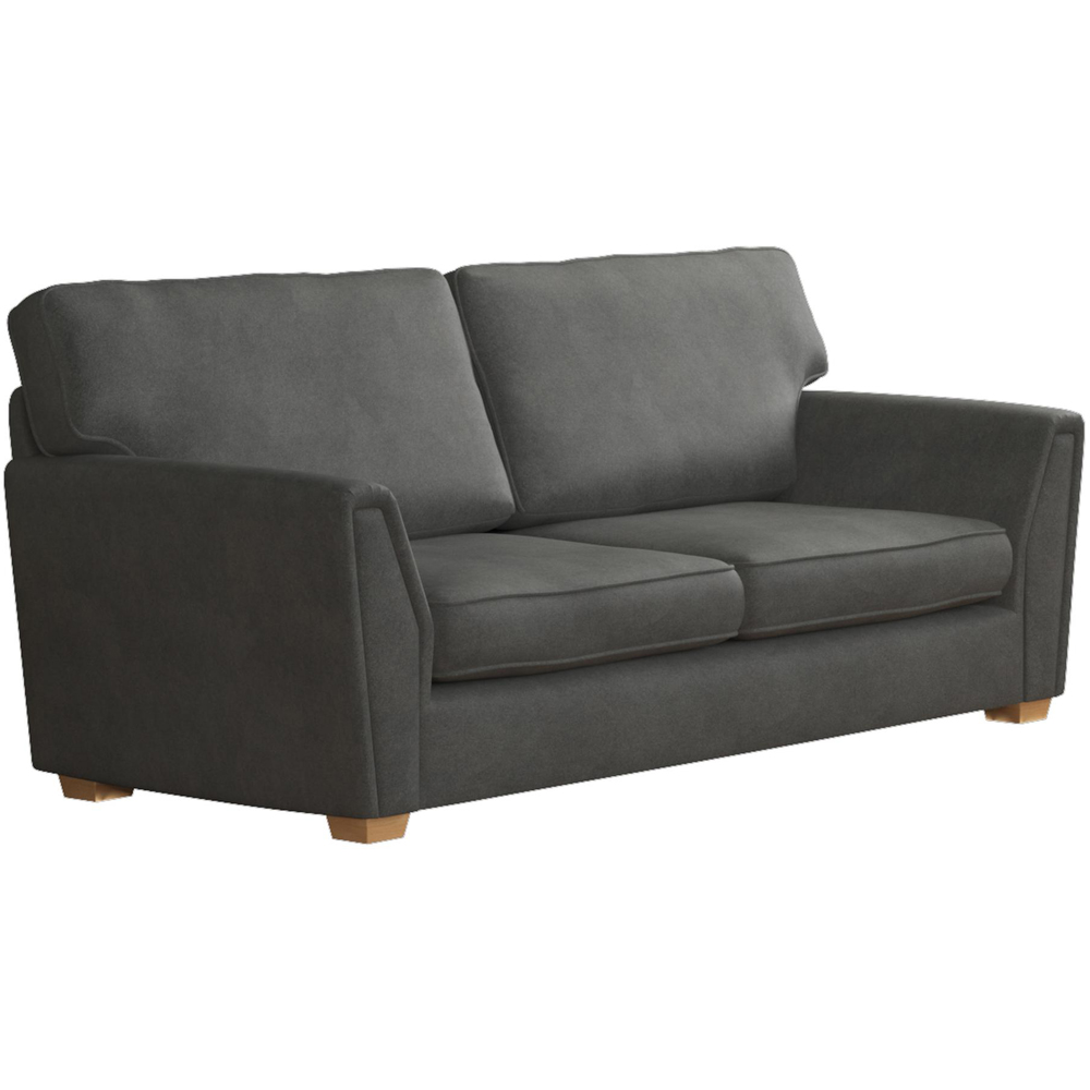 Wendleberry 5 Seater Steel Plush Velvet Fixed Back Sofa Set Image 3