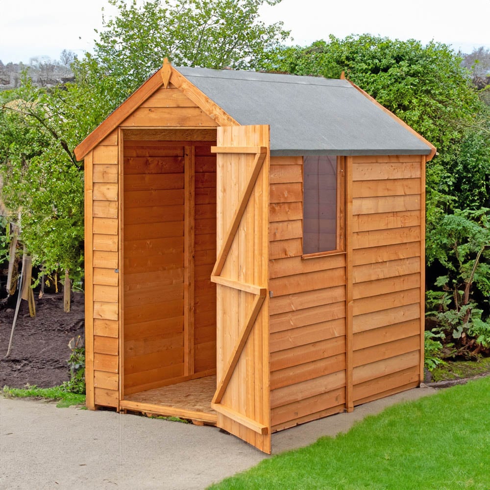Shire 6 x 4ft Dip Treated Overlap Shed with Window Image 6