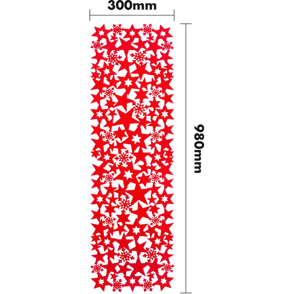 St Helens Red Felt Table Runner 98 x 30cm Image 4