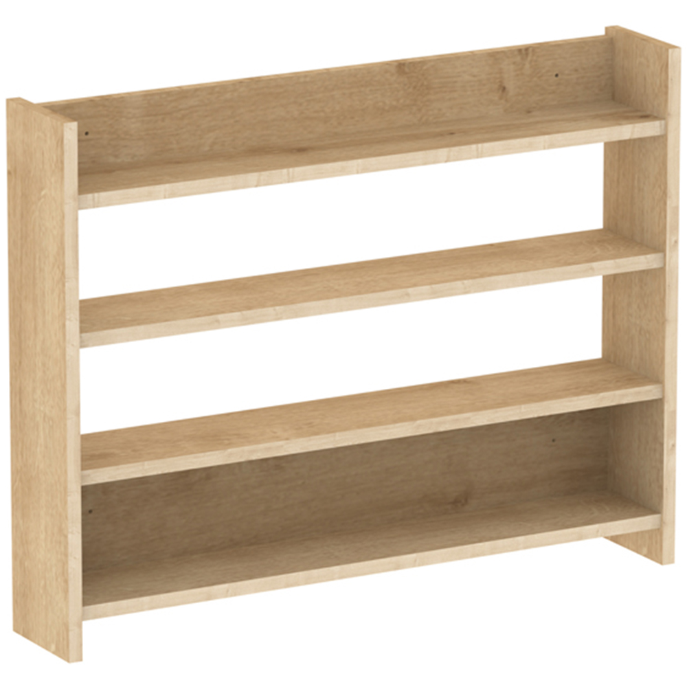 Decortie Lane Oak 4 Shelf Compact Wall Shelf Image 2
