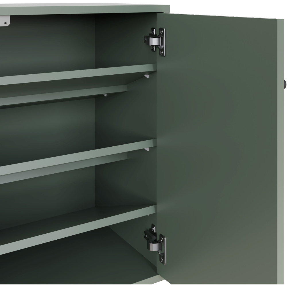 GFW Garrucha Sage Green Utility Shoe Cabinet Image 6