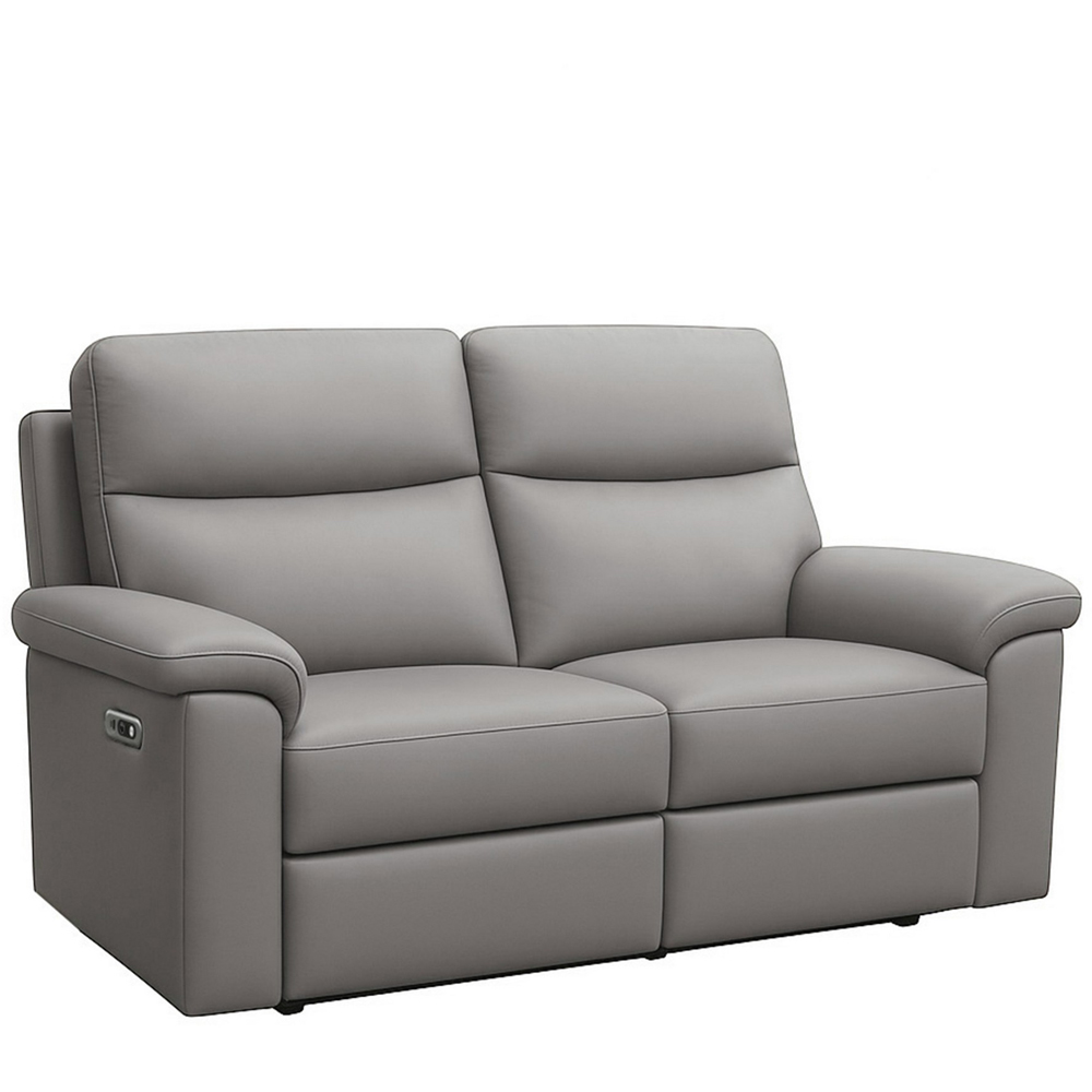 Aspire Marlowe 2 Seater Elephant Leather Power Recliner Sofa with USB Charging Image 2