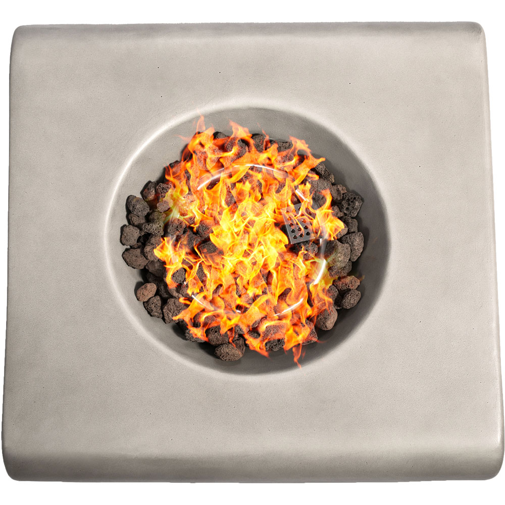 Centurion Fireology ADELPHI Light Grey Garden Gas Fire Pit with Eco-Stone Finish Image 4