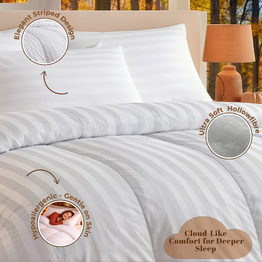 MHG Living King Size All Season Hollowfibre Duvet 10.5 Tog Image 5