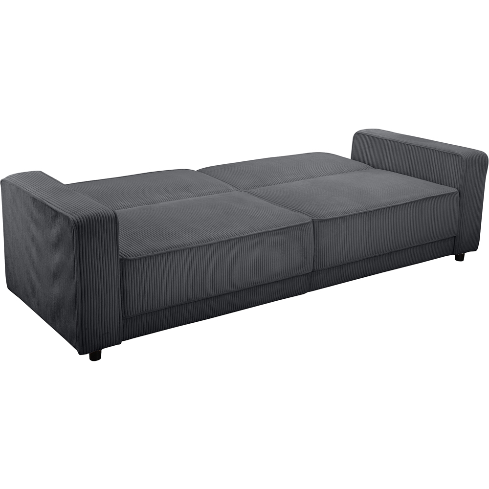 Dorel Allie 3 Seater Anthracite Corduroy Sofa Bed Image 3