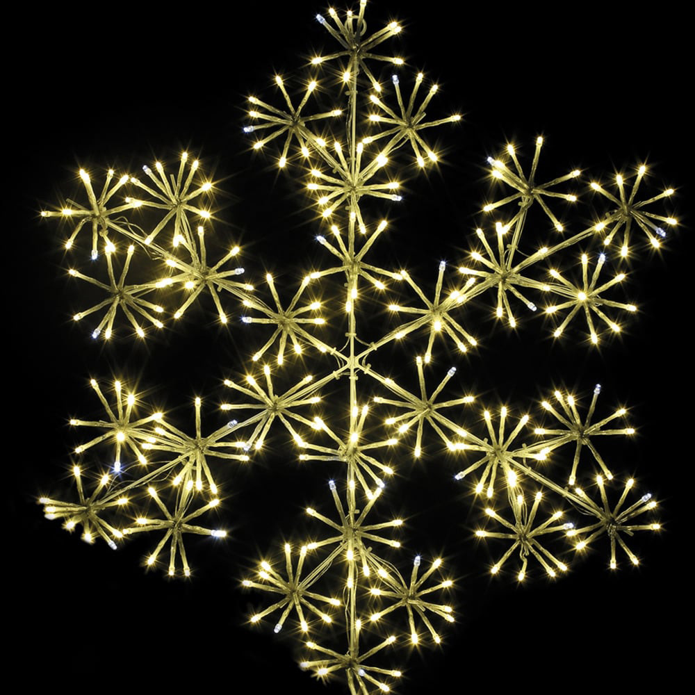 The Christmas Workshop 300 LED Warm White Starburst Snowflake 60cm Image 3