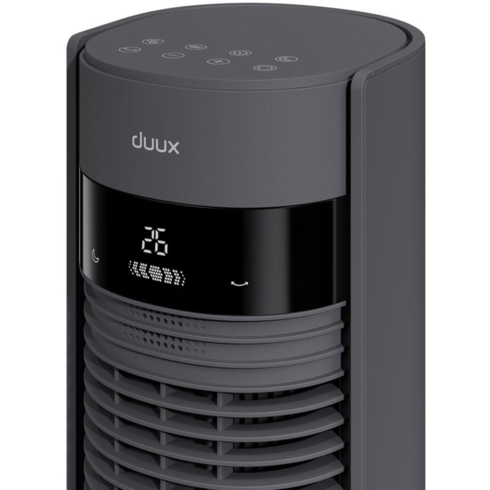 Duux Elevate Grey Smart Tower Fan with Remote Control 43 inch Image 3