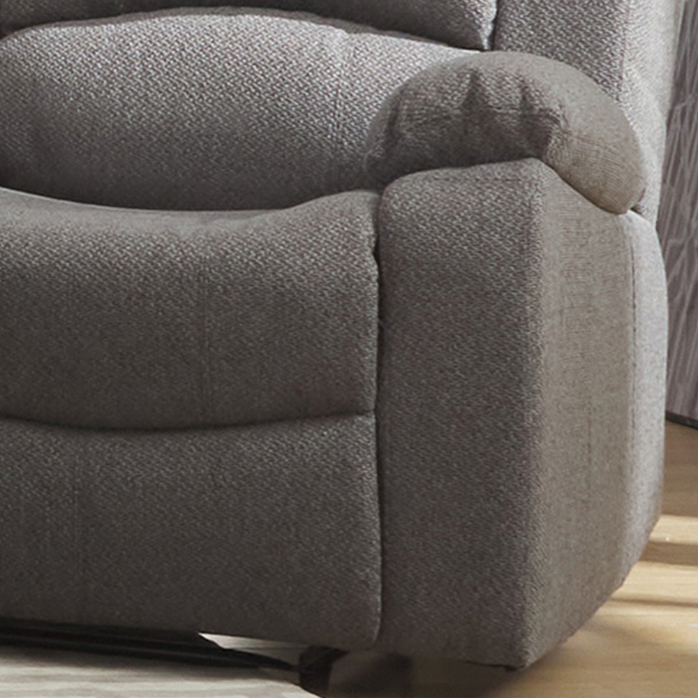 Marldon Single Seater Dark Grey Manual Recliner Sofa Image 4