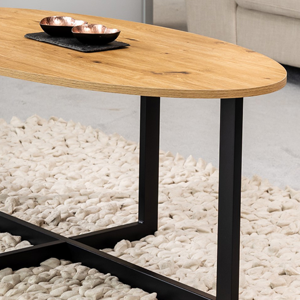 Artemis Home Aura Oval Coffee Table Image 2