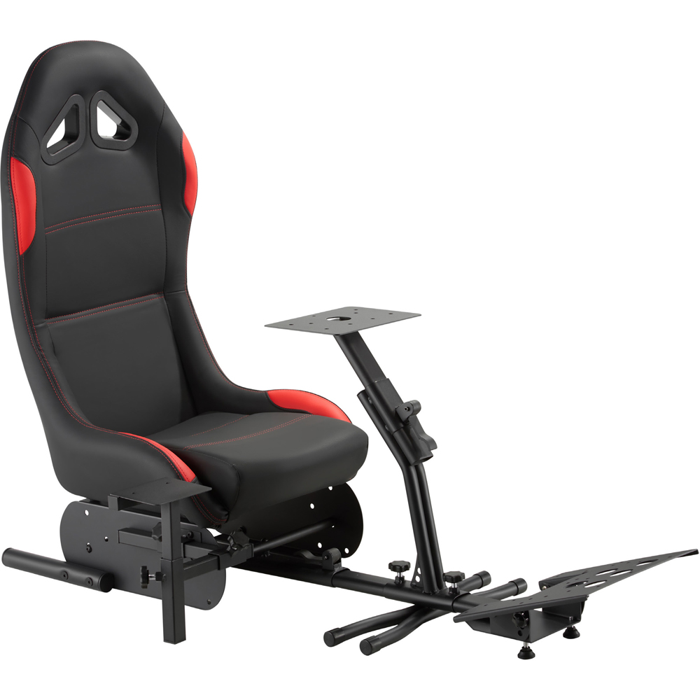 TTAP Nurburg Black and Red Faux Leather Racing Gaming Chair Image 2