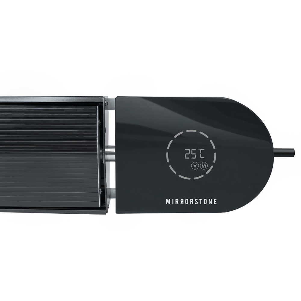 Mirrorstone Ionis Black WiFi Remote Controllable Infrared Bar Heater 1800W Image 4