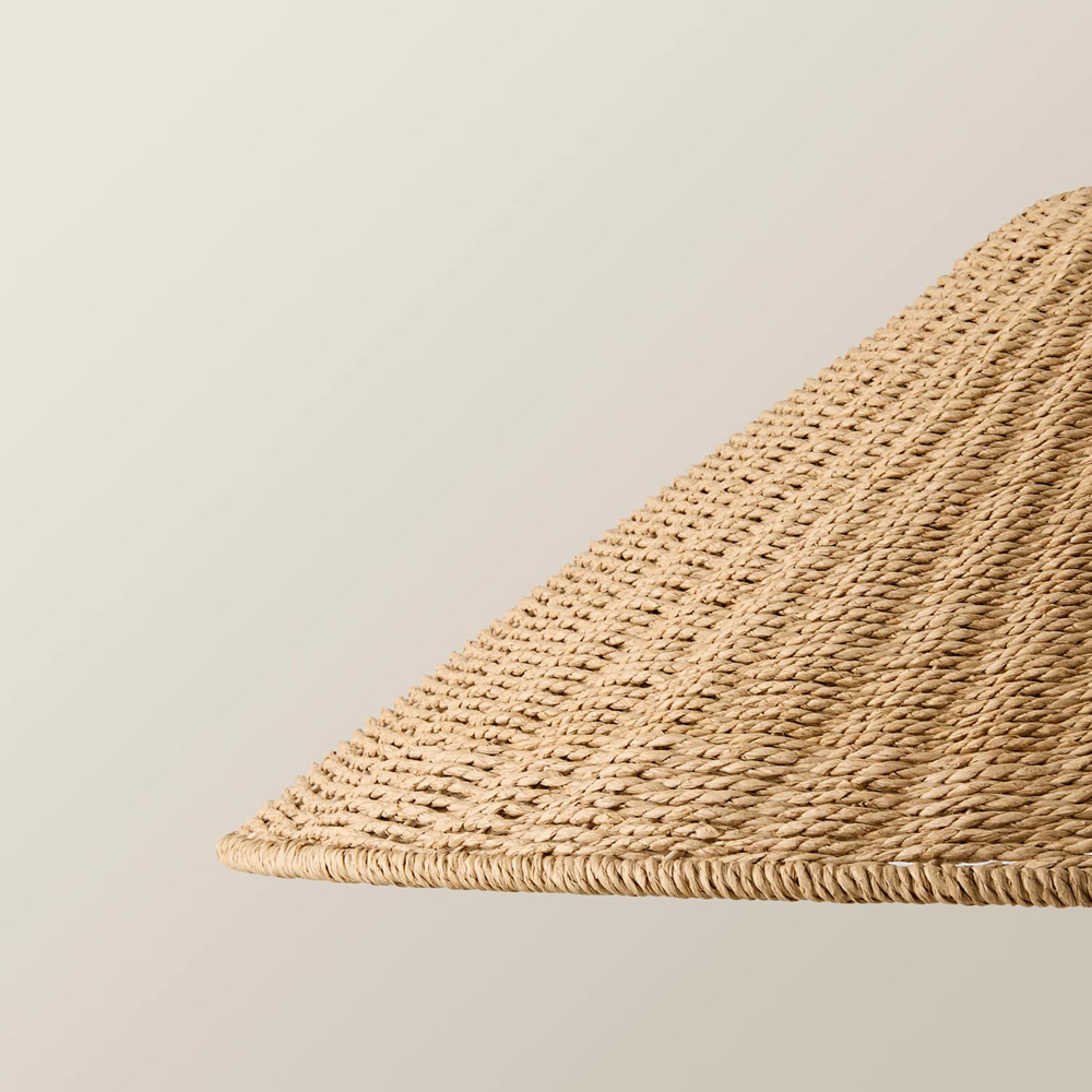 ValueLights Thelma Wicker Conical Shade Ceiling Pendant Light Image 4