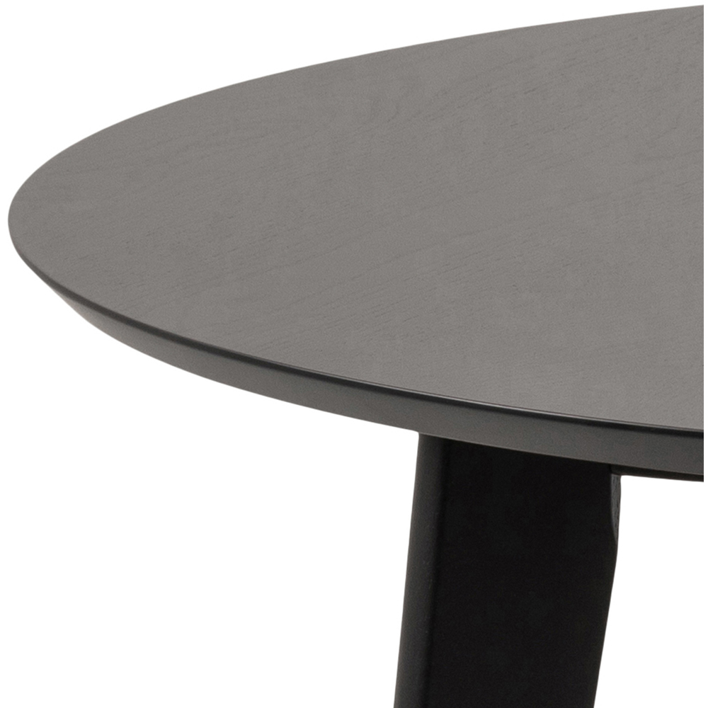 Florence Roxby 4 Seater Round Dining Table Set Black Image 7