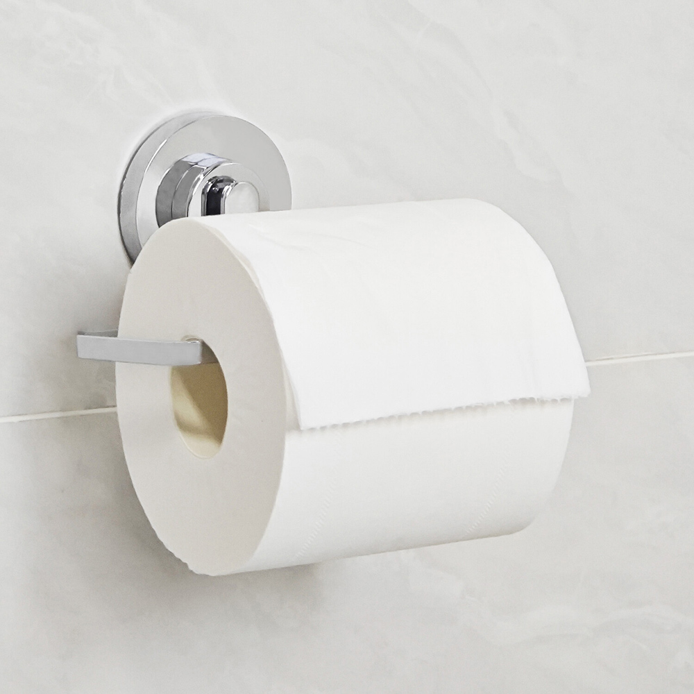 Harrow Sleek Toilet Roll Holder Silver Image 2