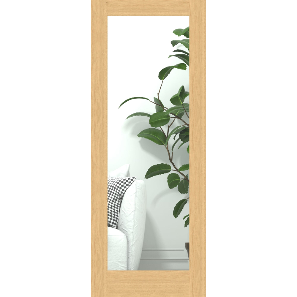 Green & Taylor Shaker Oak 1 Lite Clear Glazed Internal Door 1981 x 838mm Image