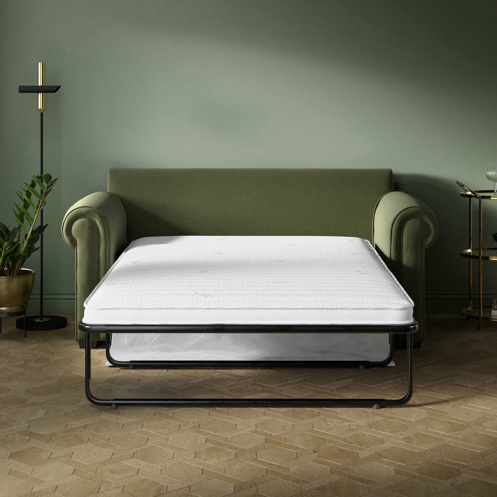 Jay-Be Heritage 2 Seater Cosy Chenille Cork Sofa Bed with e-Pocket Mattress Image 5