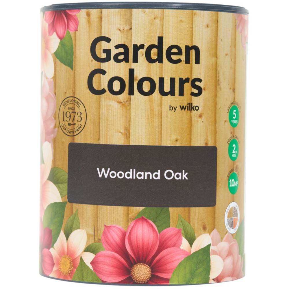 Wilko Garden Colours Woodland Oak Wood Paint 1L Image 10