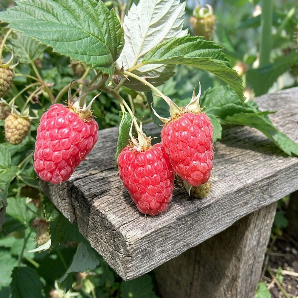 Thompson & Morgan Raspberry Rubus Idaeus Malling Minerva Cane Plant 6 Pack Image 3