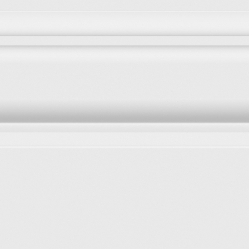 National Skirting White Torus II Primed Skirting Board 18mm 95 x 3040mm Image 3