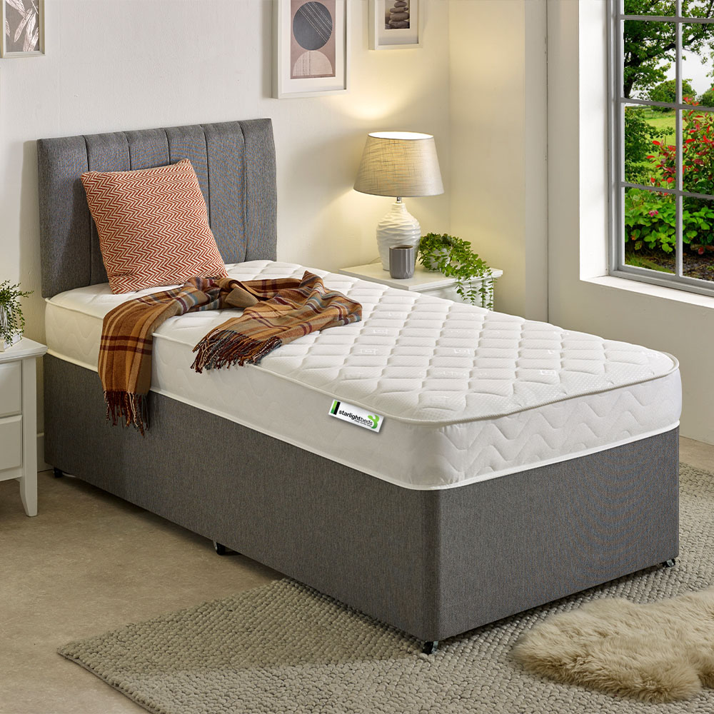 Starlight Beds Wellington European Small Single Memory Foam and Open Coil Spring Mattress Image 2