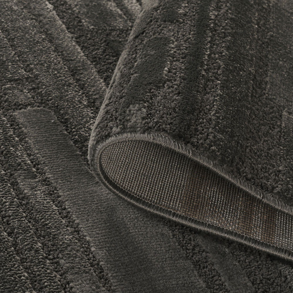 Desire Rugs Hamilton Dark Grey Bold Geometric Rug 60 x 220cm Image 3