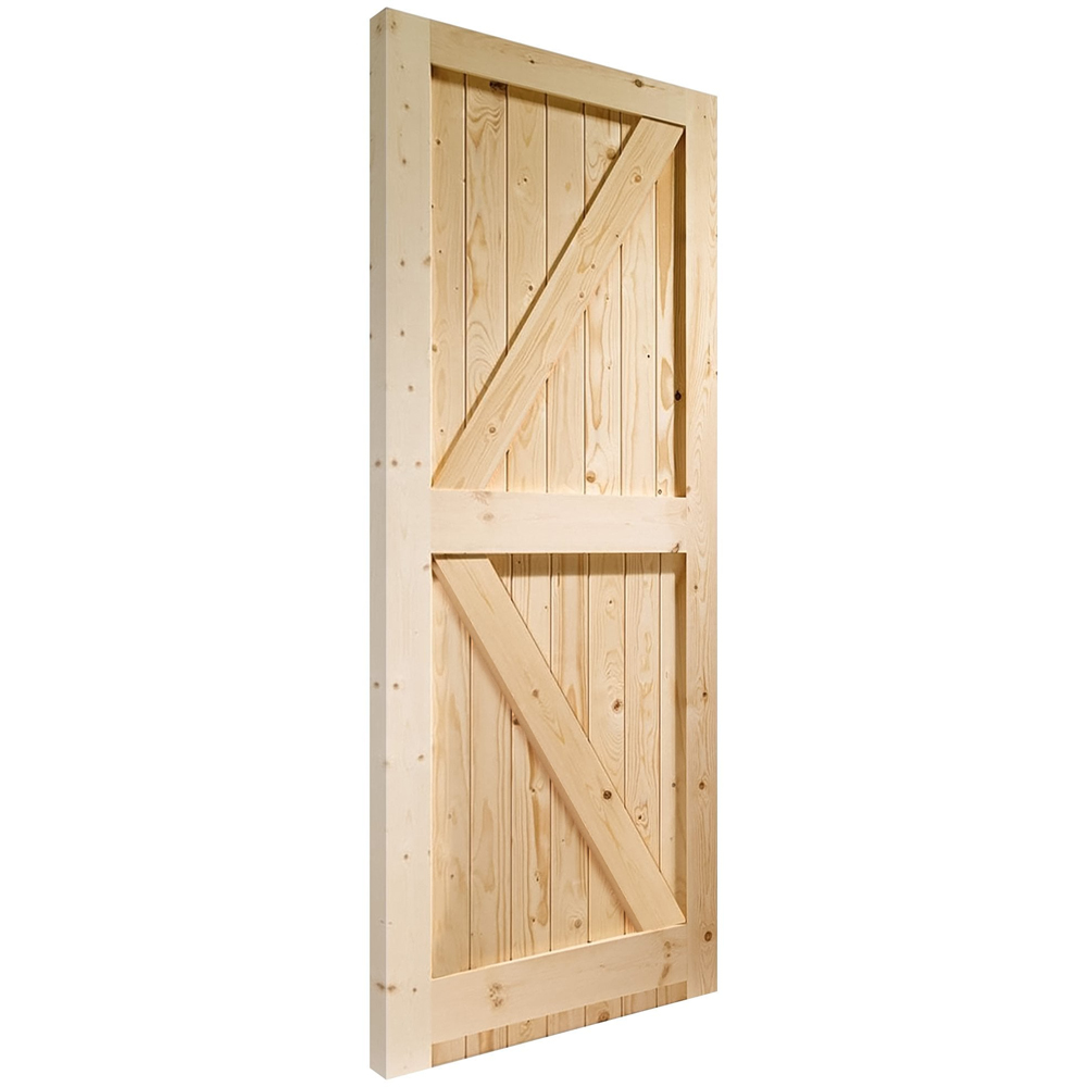 Knotty Pine Framed Ledged and Braced External Gate 1981 x 686 x 44mm Image 5