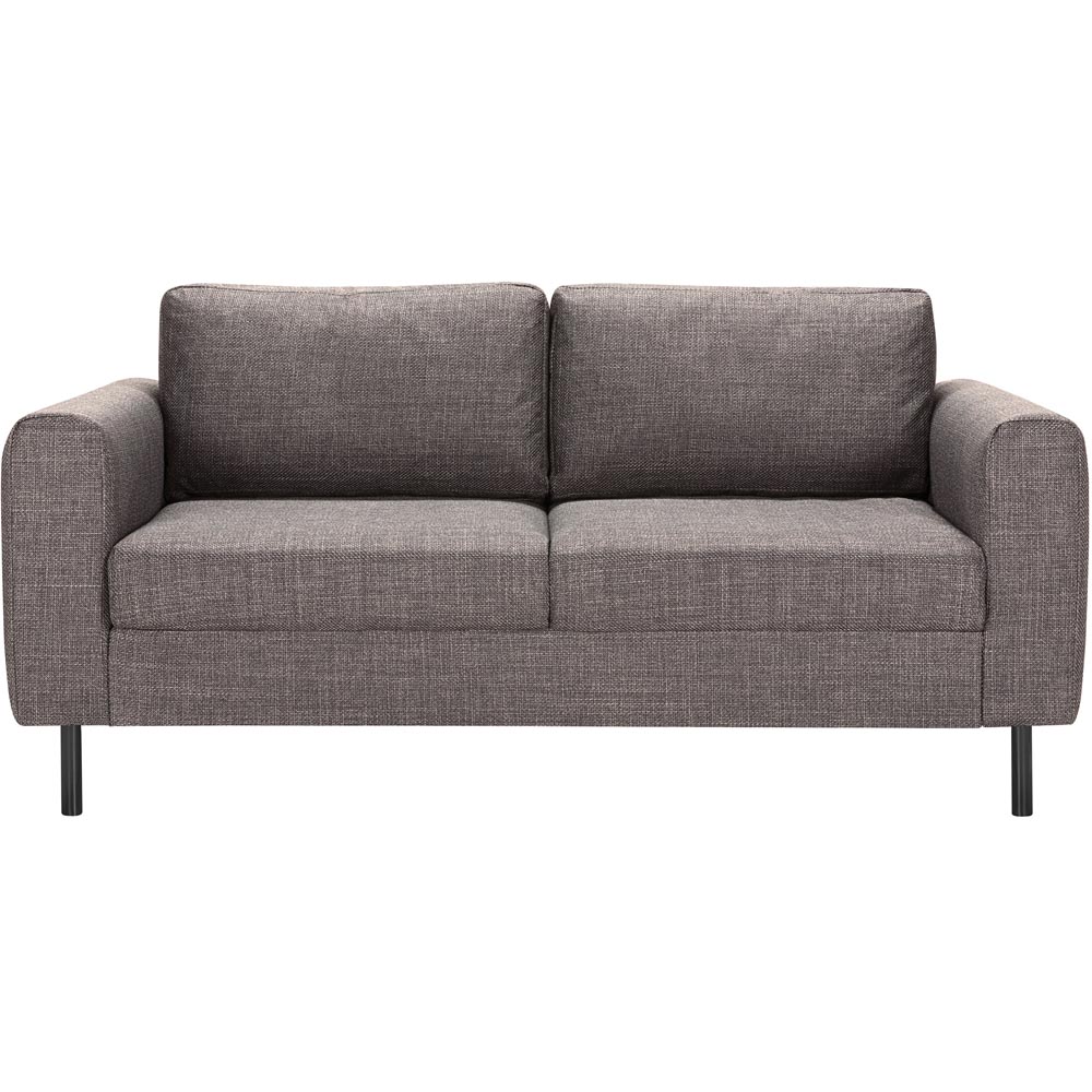 Florence Omaha 5 Seater Light Grey and Brown Basel Fabric Sofa Set Image 3