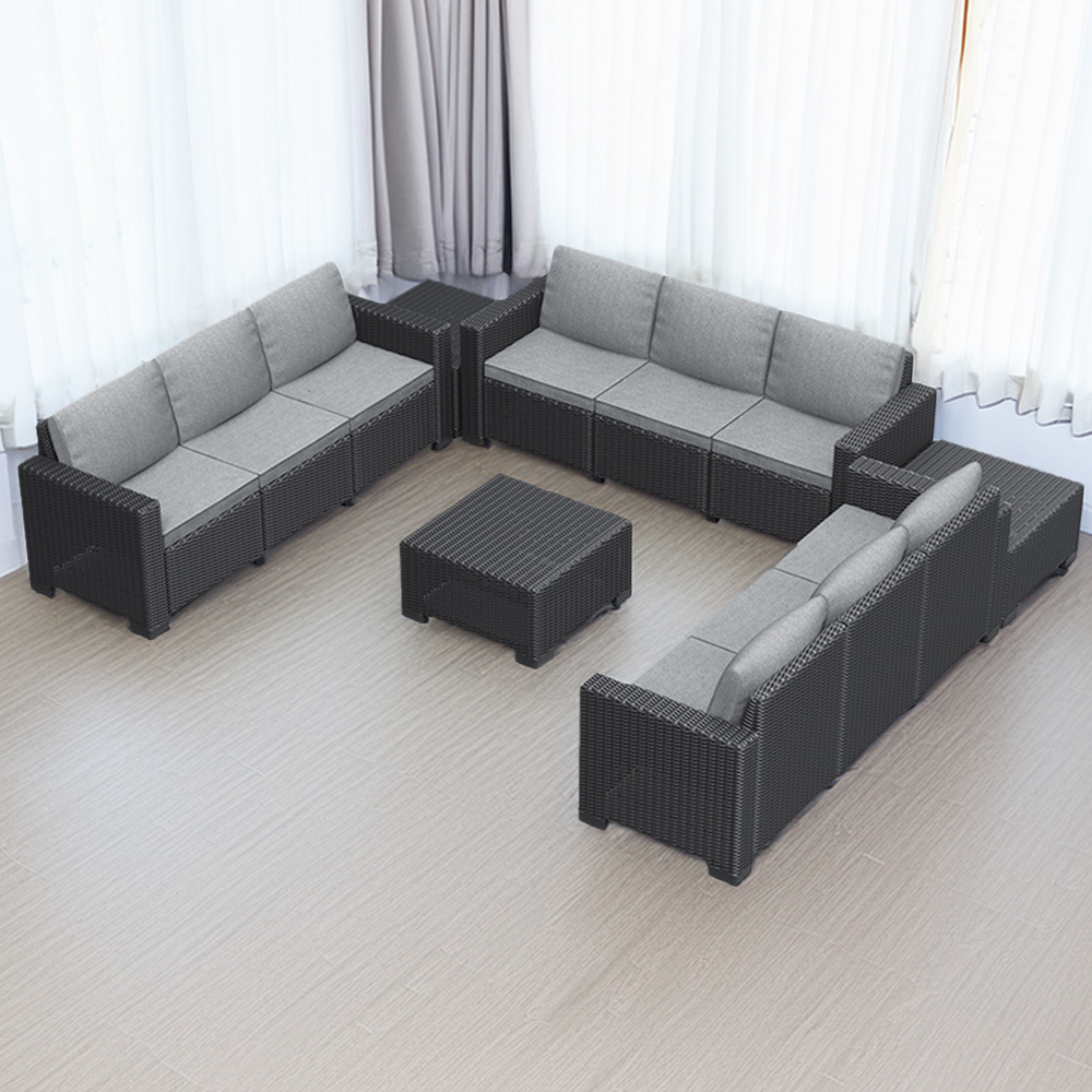 Keter California 9 Seater Garden Corner Lounge Set Image 1