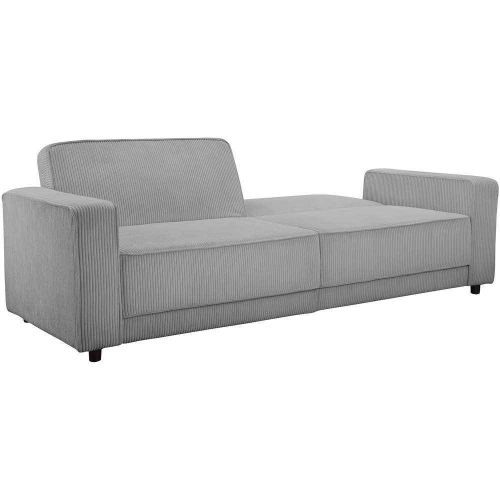 Dorel Allie 3 Seater Grey Corduroy Sofa Bed Image 5