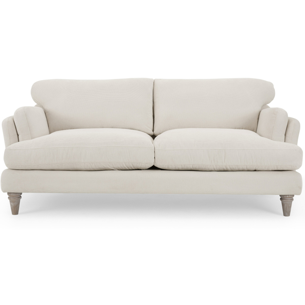 Home Detail Regent 3 Seater Ivory Linen Sofa Image 3