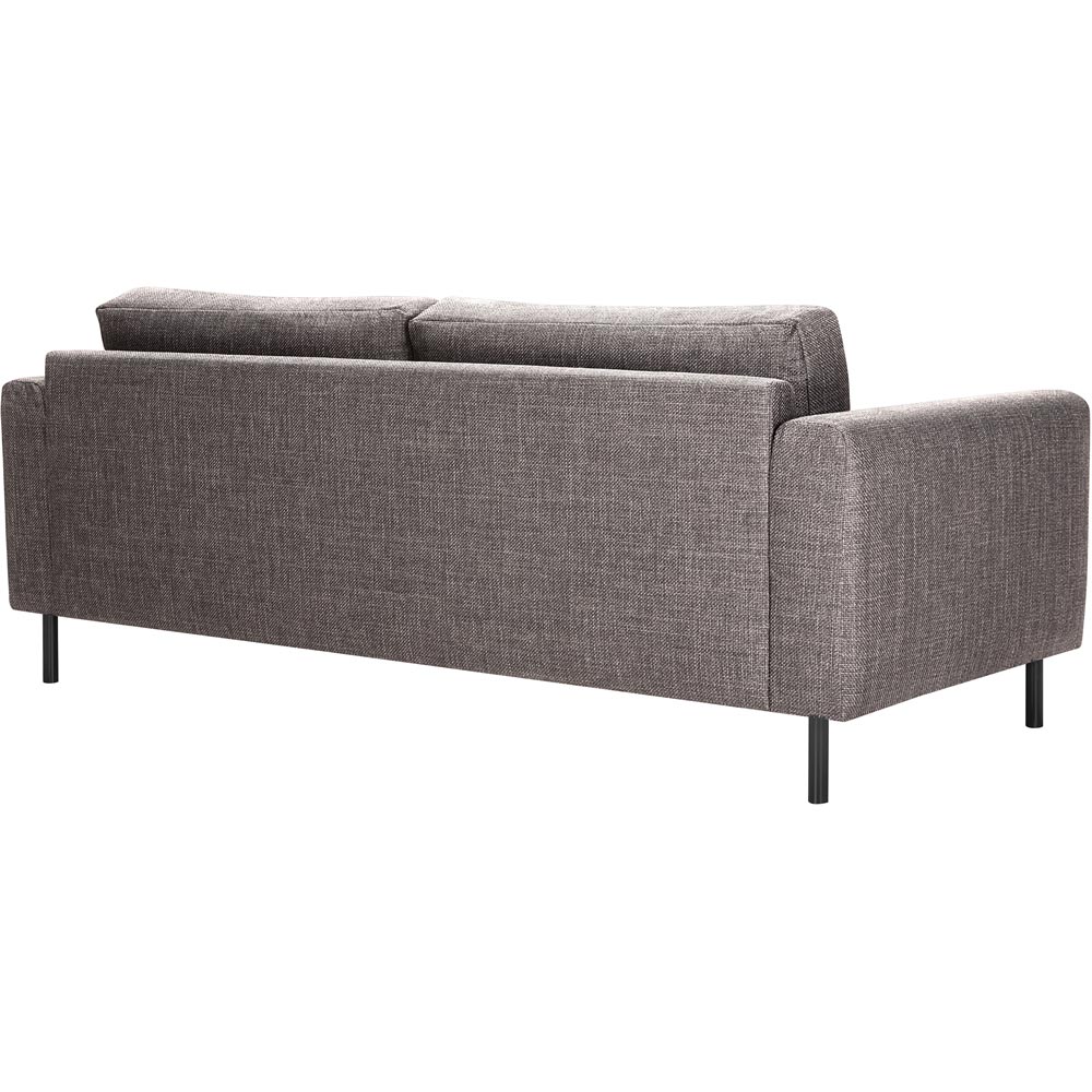 Florence Omaha 3 Seater Light Grey Basel Fabric Sofa Image 4