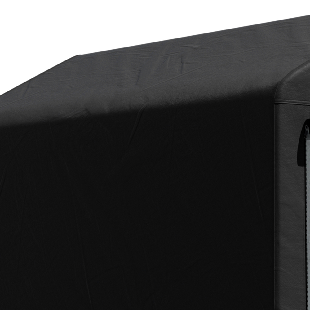 Living and Home 3 x 5ft Black Outdoor PE Bicycle Shelter Storage Shed Image 4