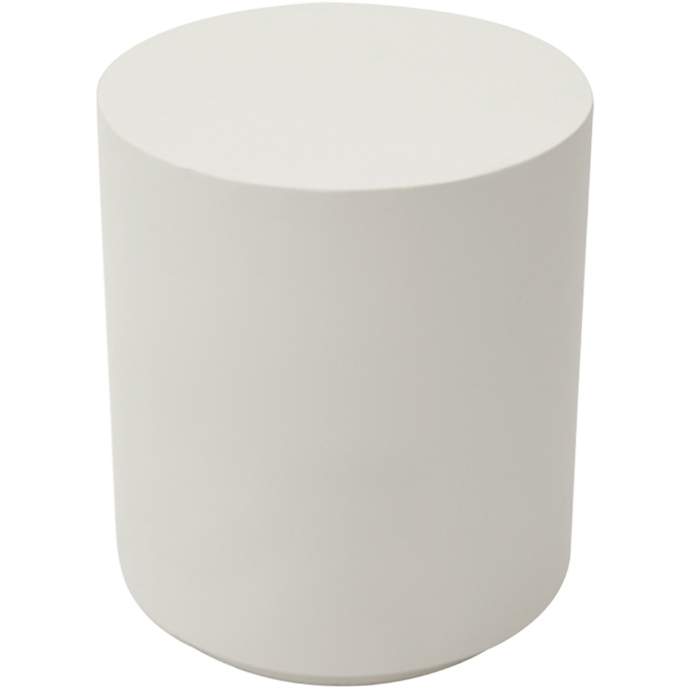 Elementi Rome Cream White GRC Side Table Image 2